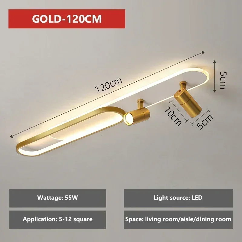 DAMIASMIL Nordic LED Decke Lampen Für Wohnzimmer Korridor Garderobe Decke Licht Mit Scheinwerfer Kronleuchter Wohnkultur Beleuchtung Leuchte 9