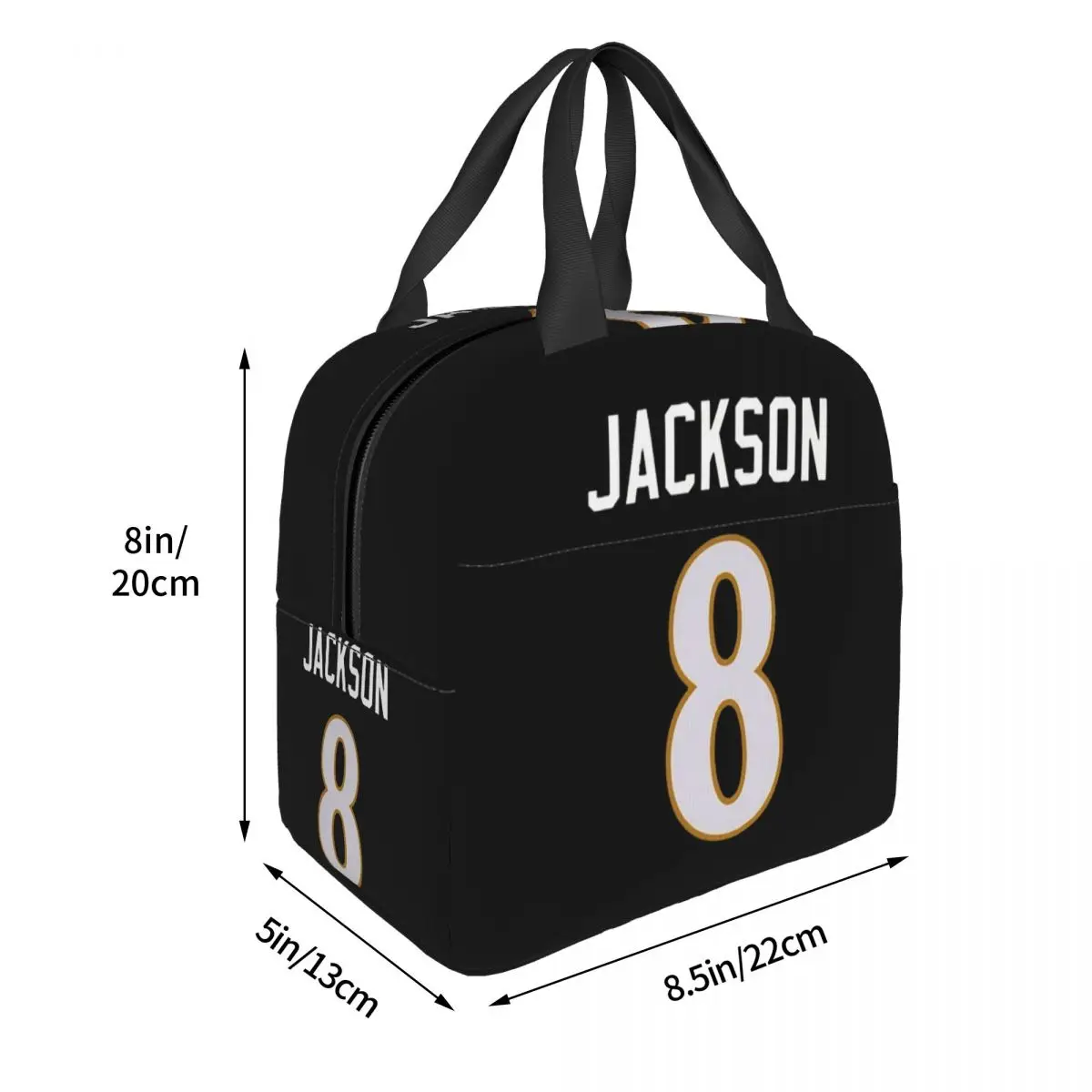 Lamar Jackson Lunch Bags Insulated Bento Box Lunch Tote Resuable Picnic Bags Thermal Bag for Woman Kids Travel