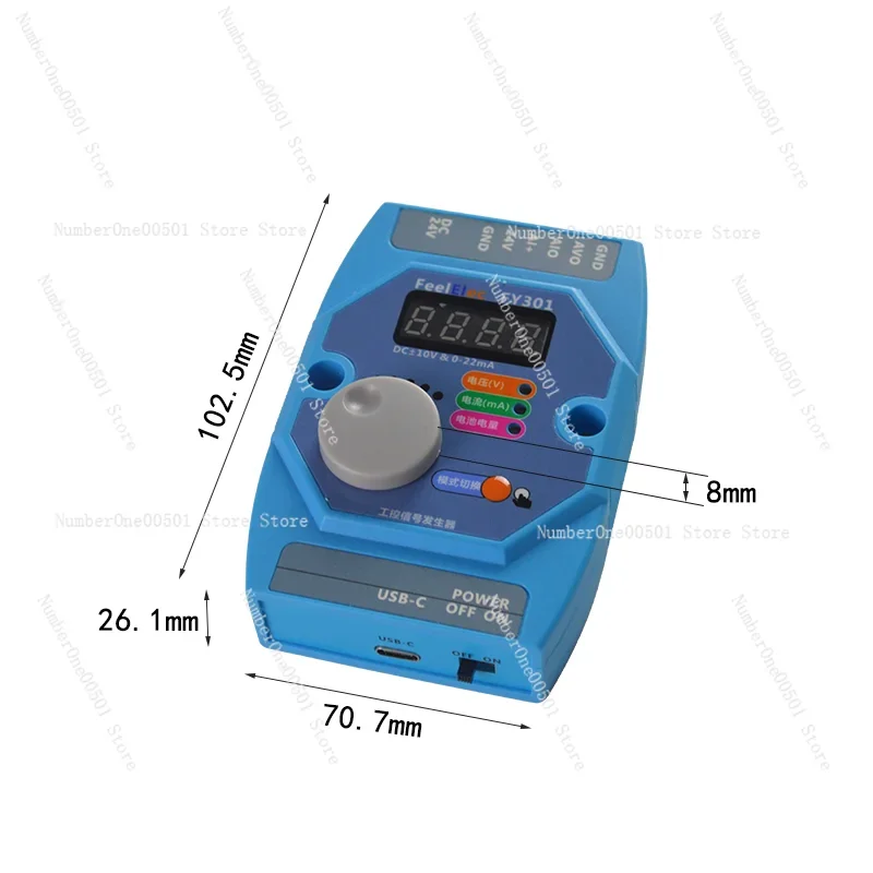 FY301 High-precision Handheld Voltage 0-10V5V Current 0-4-20mA Signal Generator Analog Source Calibrator