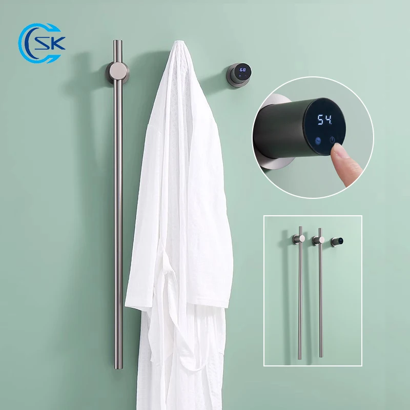 Bathroom Hidden Installation Electric Bath Towel Rack Temperature Control Electric Heated Towel Rail Home Electric Drying Racks