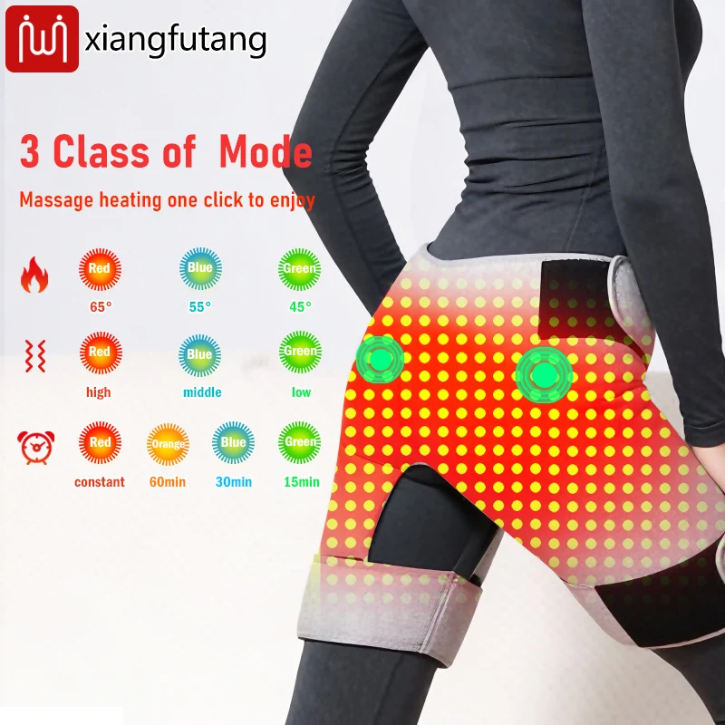 Red Light Heating Hip Protector with Hip Massager  Relieves Hip Pain   Promotes Blood Circulation  Muscle Relaxation