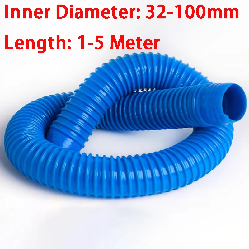 

30-100mm Vacuum Cleaner Hose Bellows PVC Industrial Dust Collect Pipe Woodworking Engraving Machine Dust Removal Tube 1-5 Meter