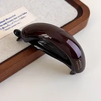 Clip de hebilla de cola de caballo alta de temperamento Simple de acetato Retro, pasadores, diadema, pinzas para el cabello torcidas, horquillas de temperamento para mujeres y niñas