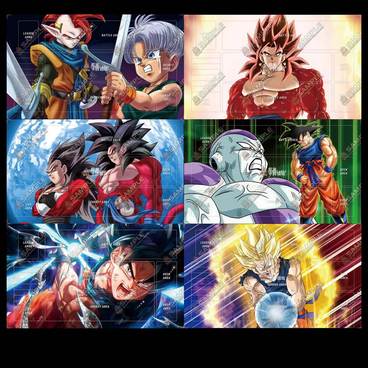 

Серия Dragon Ball 60x35 см, карточная игра для одного игрока, DIY Playmat Frieza Vegeta Son Goku, резиновый коврик с прошитыми краями, игрушка для настольной игры