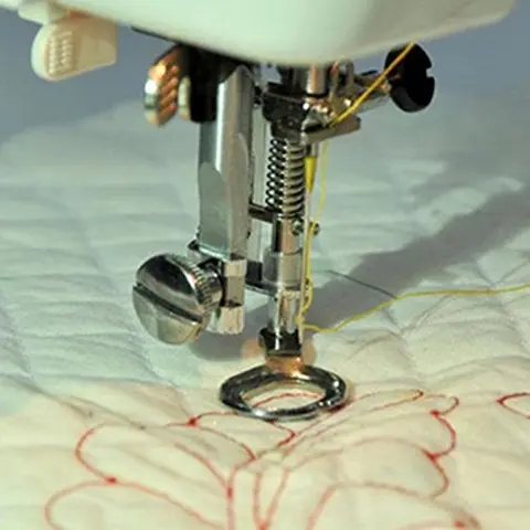 Sewing Machine Open Toe Free Motion Darning Foot Universal Quilting Embroidery Presser Foot for Brother Juki Janome Toyota