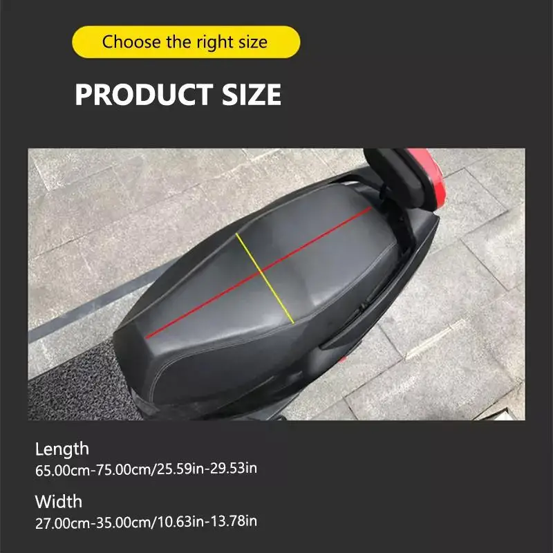 SEAMETAL غطاء مقعد دراجة نارية الشتاء الدافئة مقعد يغطي سميكة المخملية مقعد الحصير دراجة نارية دراجة كهربائية وسادة مقعد ملحق