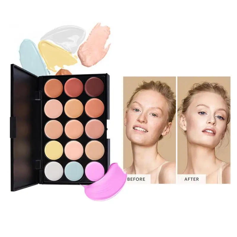 Kit de maquillage tout-en-un, palette de fards à barrage pailletés, pinceau correcteur, crayon pour les yeux, crayon pour les yeux, rouge à lèvres brillant, mascara primaire