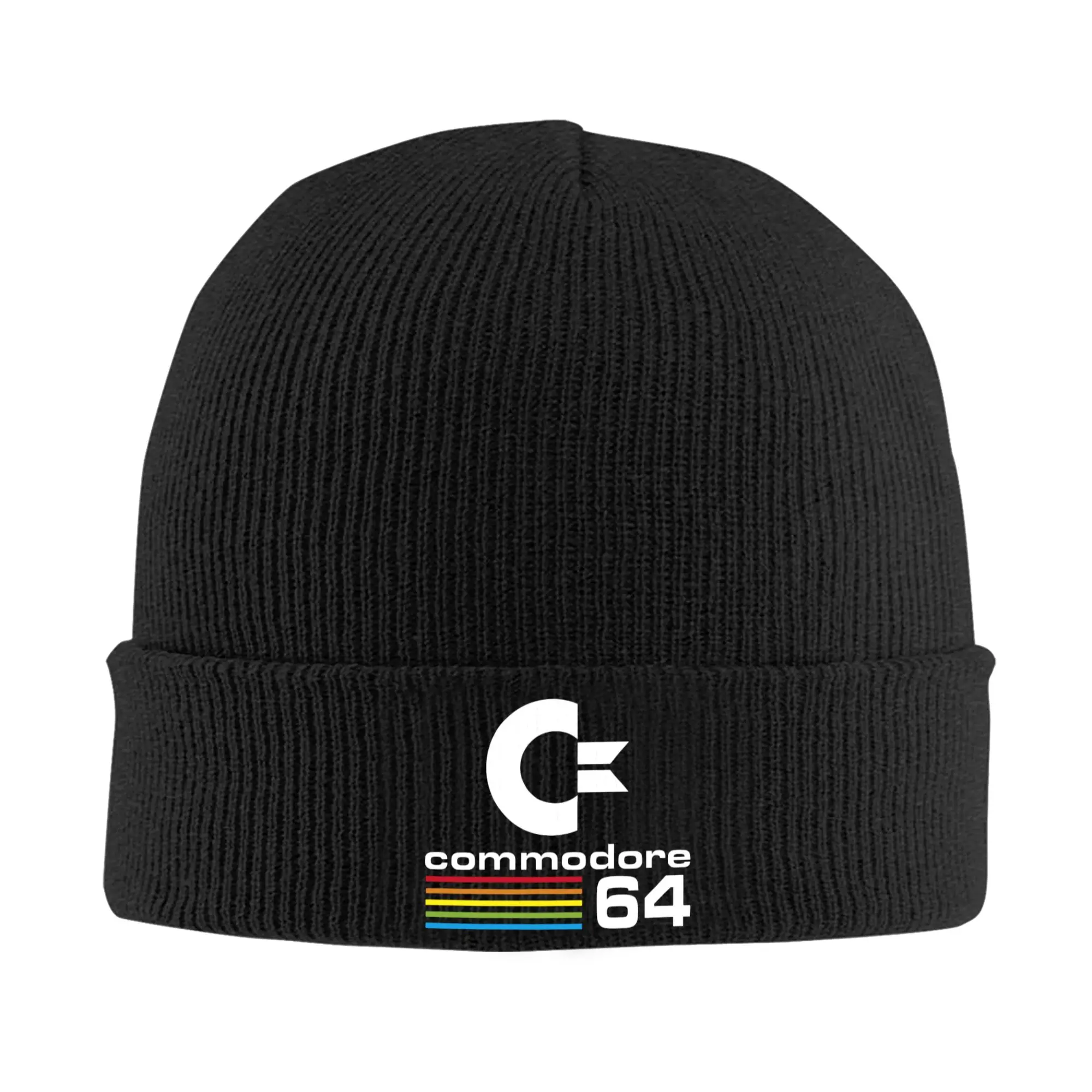 Commodore C64 Game Skullies Beanies Caps For Men Women Unisex Streetwear Winter Warm Knit Hat Adult Computer Geek Bonnet Hats