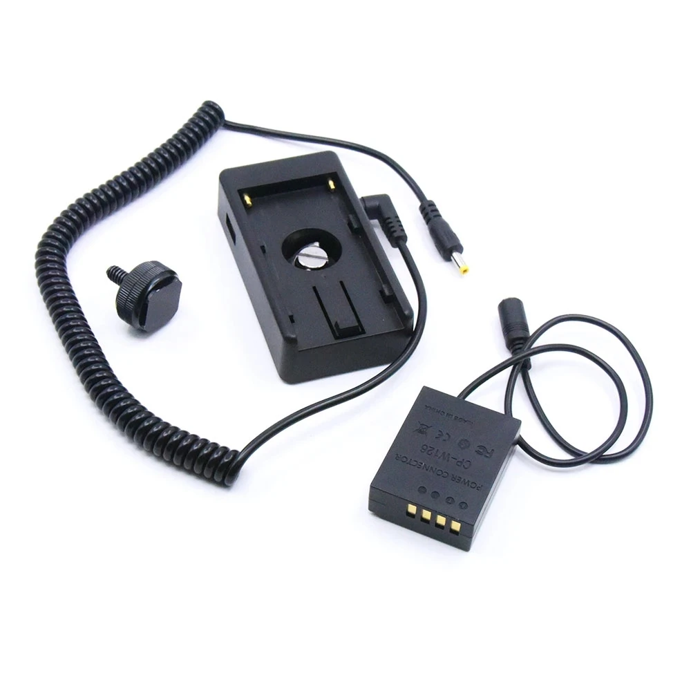 NP F730 F570 F990 F980 Power Adapter Plate+CP-W126 NP-W126 Dummy Battery For Fujifilm X-A3 X-A5 A20 X-T2 X-T3 X-T20 X-T100 T200