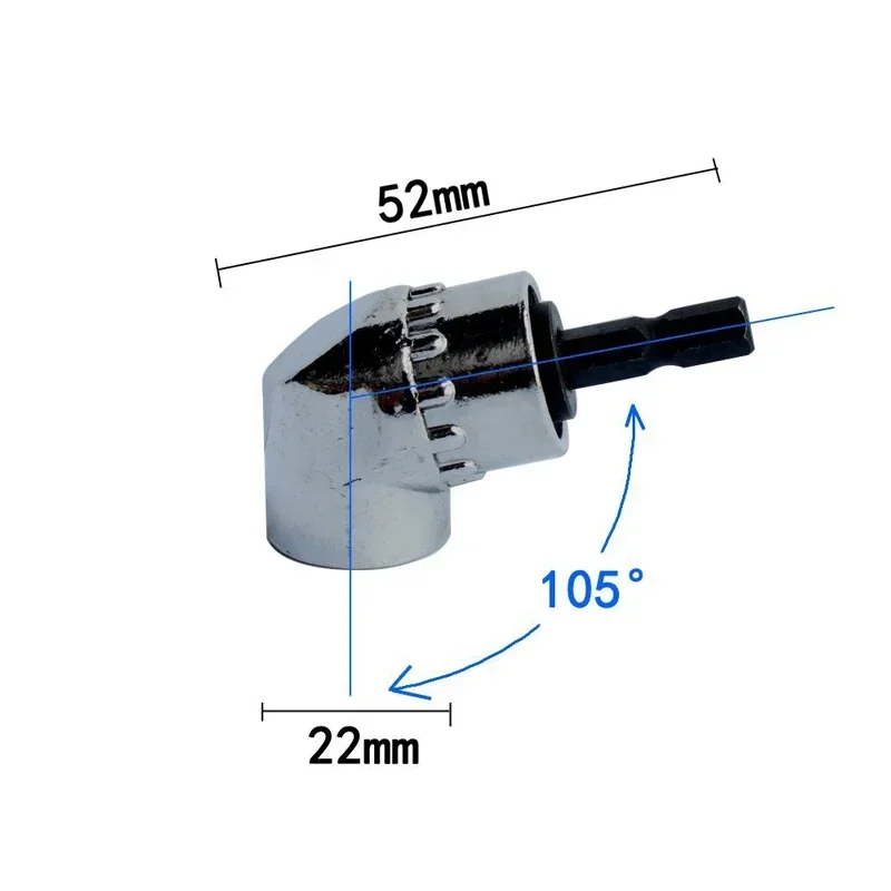 105 Degree Elbow Screwdriver Set Holder Adjustable Turning Nozzles for Screwdriver Hand Tools Magnetic Bit Socket Power Drill