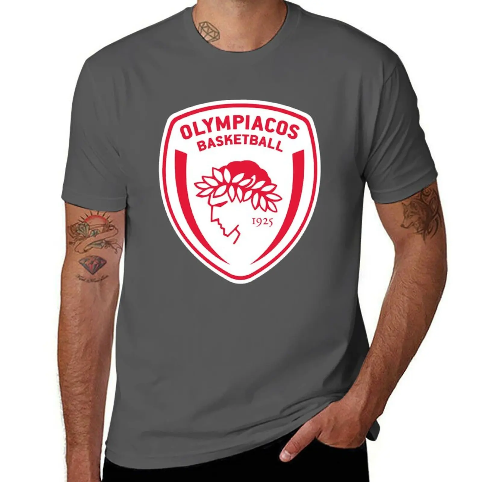 

olympiacos T-Shirt anime t shirts for man funny t shirts man T-Shirt