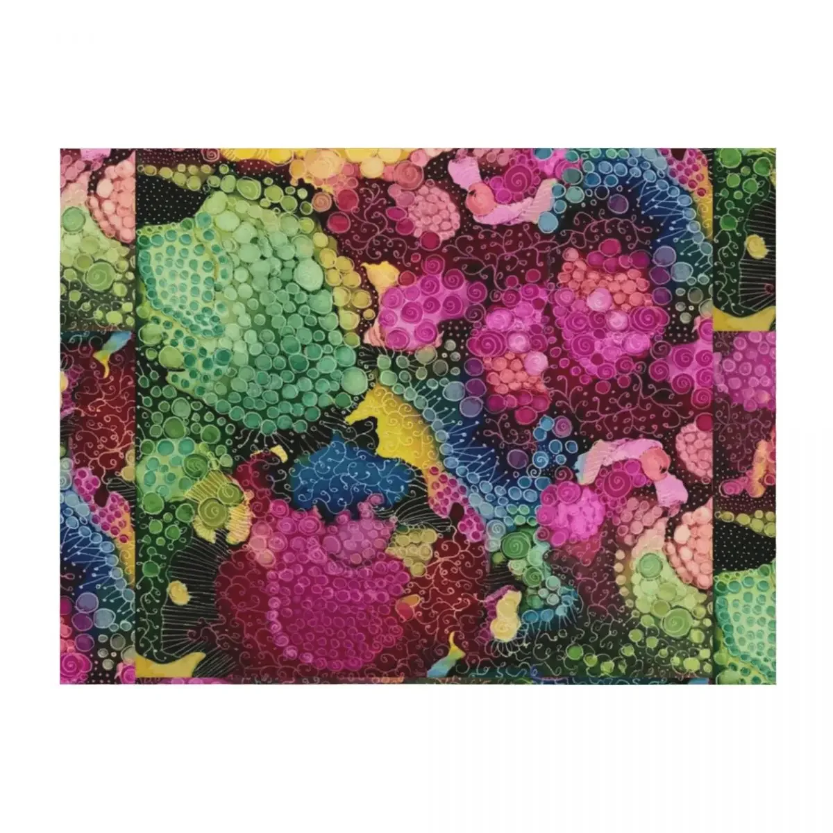 

Bubbles and Swirls Throw Blanket blankets and throws Sleeping Bag Luxury Designer Plush Blankets
