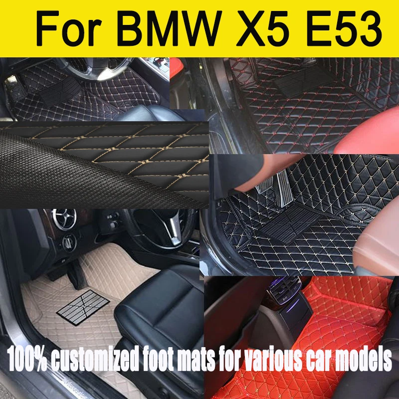 

Автомобильные коврики для BMW X5 E53 2004 2005 2006 2007, изготовленные на заказ автомобильные подушечки для ног, автомобильный ковер