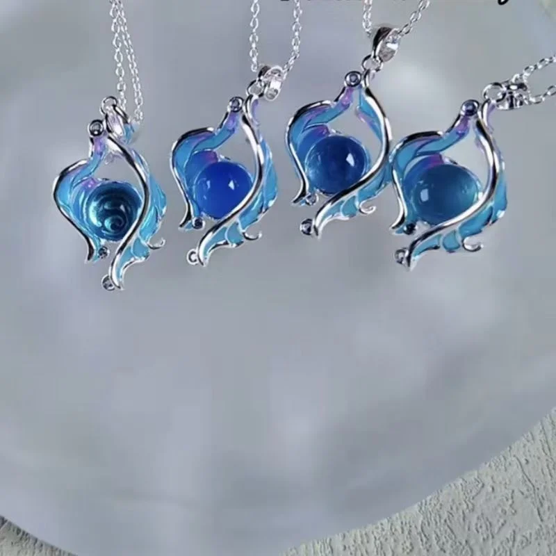 Genshin Impact Hydroculus Pretty Necklace Artistic Luxury Trendy Fashion Jewelry Hot Selling Props Popular Fan Merchandise
