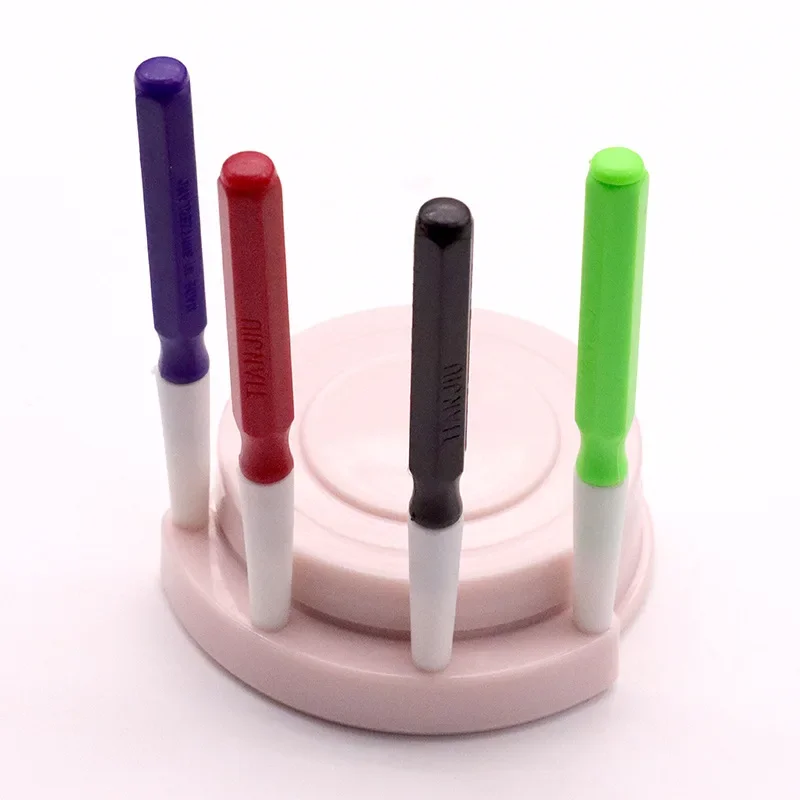 4Pcs Oil Pin Pen Dip + 1Pc Oiler Dish Tool Set Watch Cleaning Tool Hold Watch Oil Watch Repairing Accessory Tool for Watchmakers