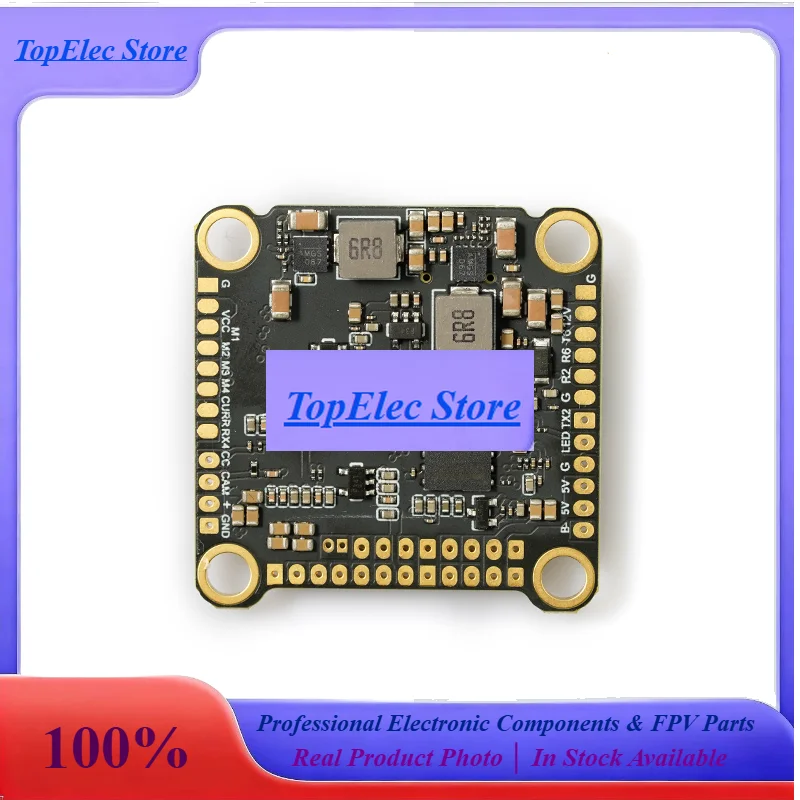 TopESFOXEER F722 V4 FPV Flight Controller,ICM42688 Gyro,4-6S,X8 Support,30.5x30.5MM ,BF OSD,Dual BEC 5V/12V FC For FPV Racing Dr