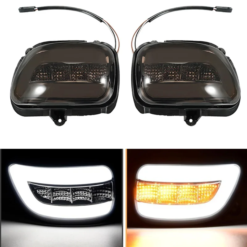 1pair Motorcycle Indicators Turn Signal light Side Rear View Mirror turn Signal Fit For Honda Goldwing GL1800 2001-2017