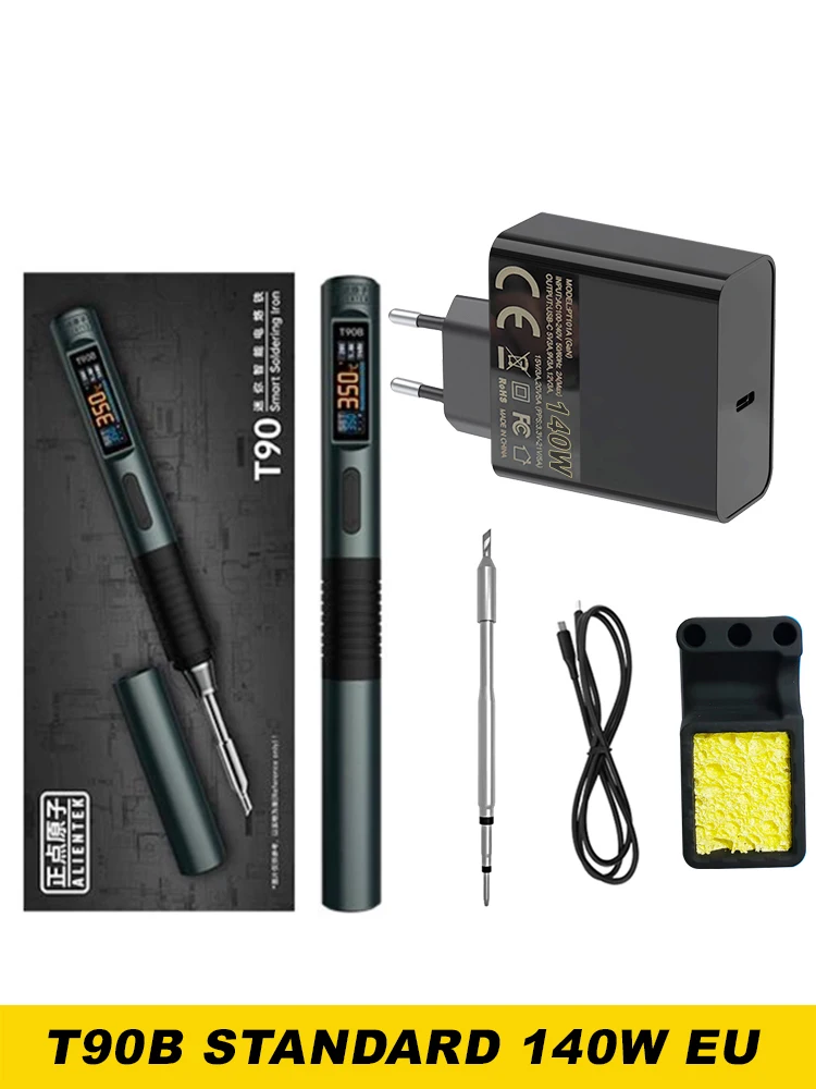 ALIENTEK T90 Smart Lötkolben 140 W Tragbare Digital Display Automatische Schlaf PCB Präzision Lötkolben Reparatur Tool Kit