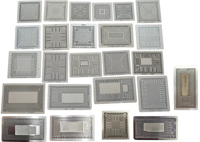Bezpośrednie szablony ciepła 25 sztuk dla CPU I3 I5 I7 i9 10th 11th 12th generacji HQ i U serii Ryzen BGA Vedio chipy Reballing