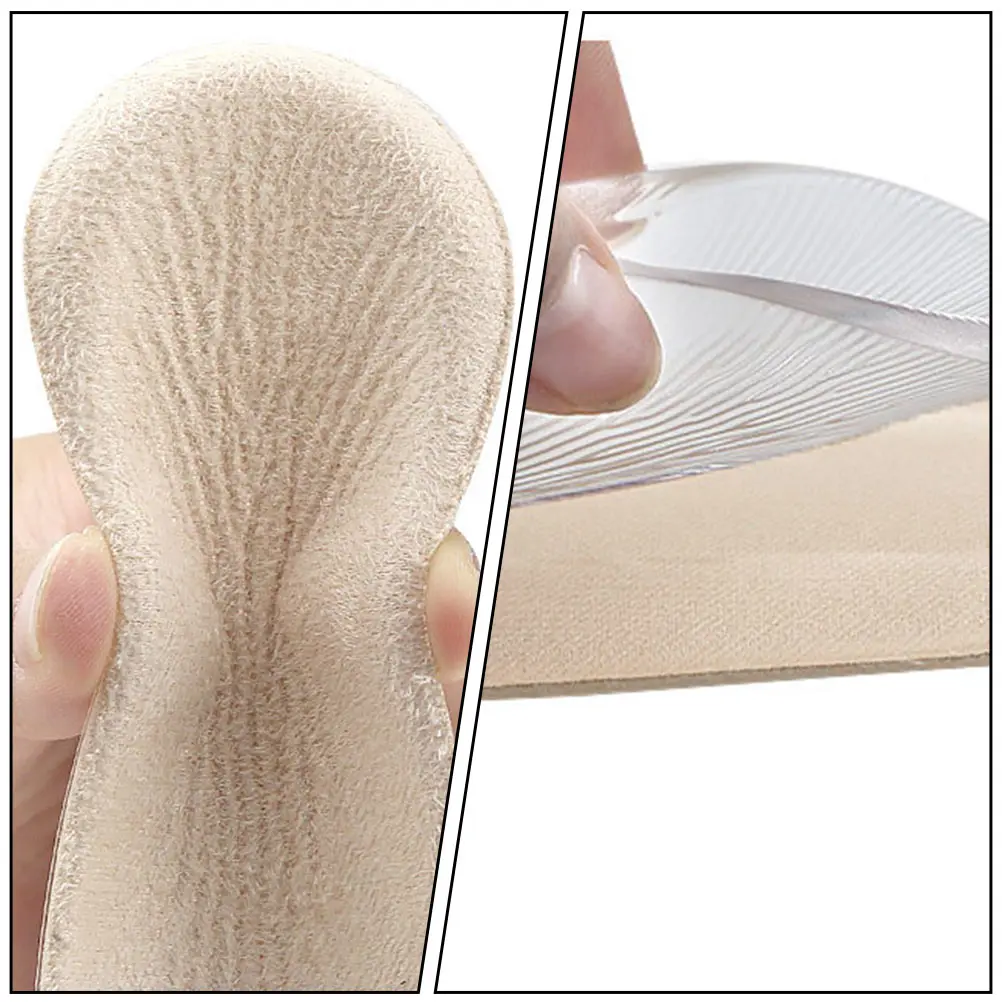 

8 Pcs Heightening Insoles Invisible Shoe Pads Increasing Lifts Mat Heel Suede Inserts Increase Man