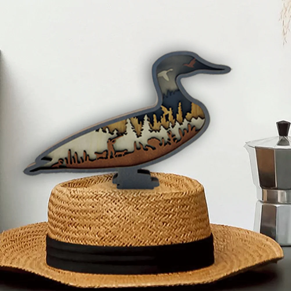 

Shape Decor Wooden Carving Home Decor Tabletop Decoration Multilayer Wood Craft For Bedroom Office Party