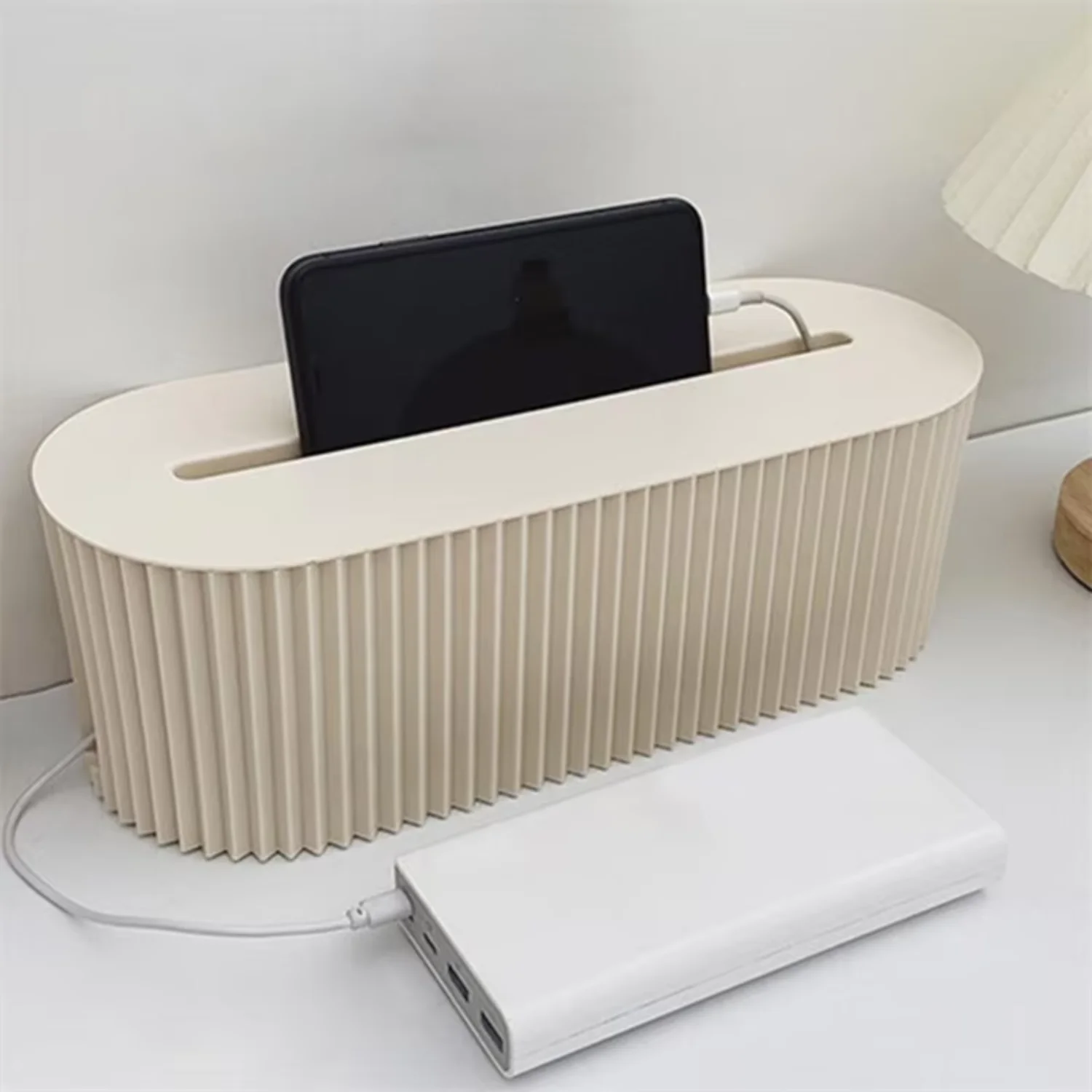 Nordic Plug Board  Box Cable Wire Organizer Case Wireless WiFi Router Bracelet Desktop Data Line Plug Holder Shelf