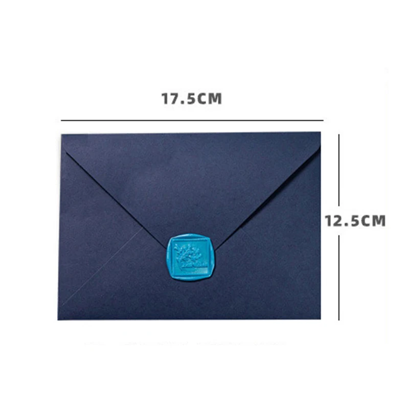 10pc/lot Blue Series Retro Envelope Classic Van Gogh Oil Painting Envelope Wedding Invitation Printing Lining Envelope 175X125MM