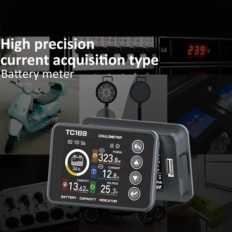 TC169 Color Screen Curon Electric Calcus Timphotospholtic Iron Clear Battery Power Display Table Bundle