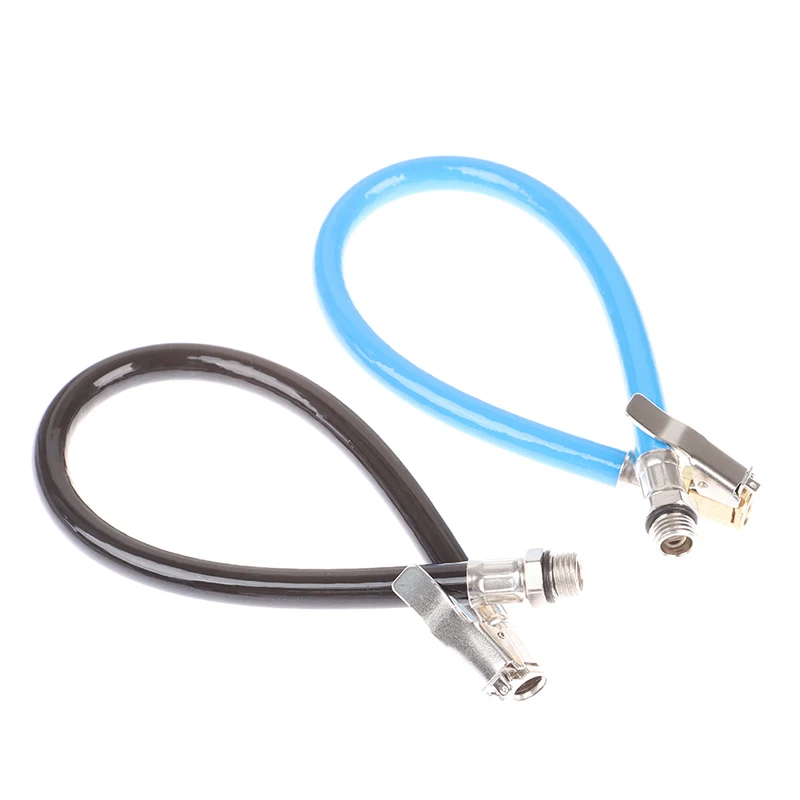 Car Air Rubber Hose Copper Lock Clip Chuck Tire Inflator Self-locking Chuck Air Compressor Tyre Hose For Car Motorcycle Bicycle