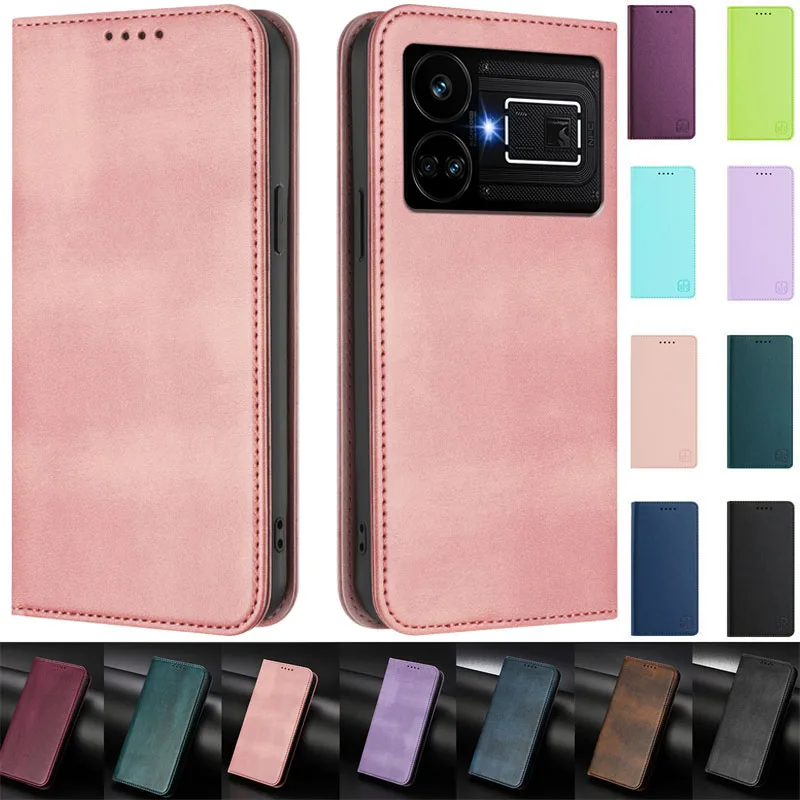 

RealmeGT5 Magnetic Case for Realme GT5 GT 5 Capa Leather Flip Stand Wallet Book Case for Realme GT5 240W Phone Back Cover Coque