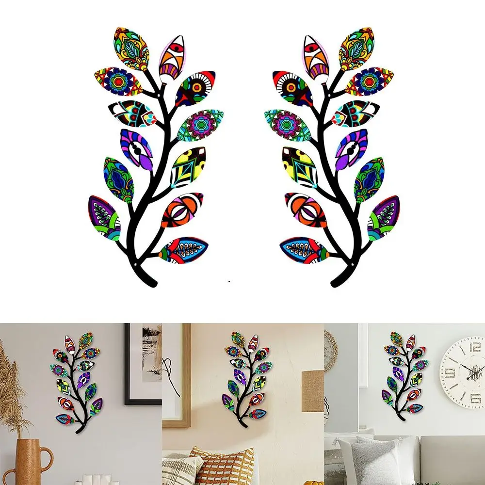 

Vivid Metal Tree Branch Wall Decor Durable Hanging Anti-Rust Bird Wall Art Waterproof Iron Tree Branch Pendant Indoor