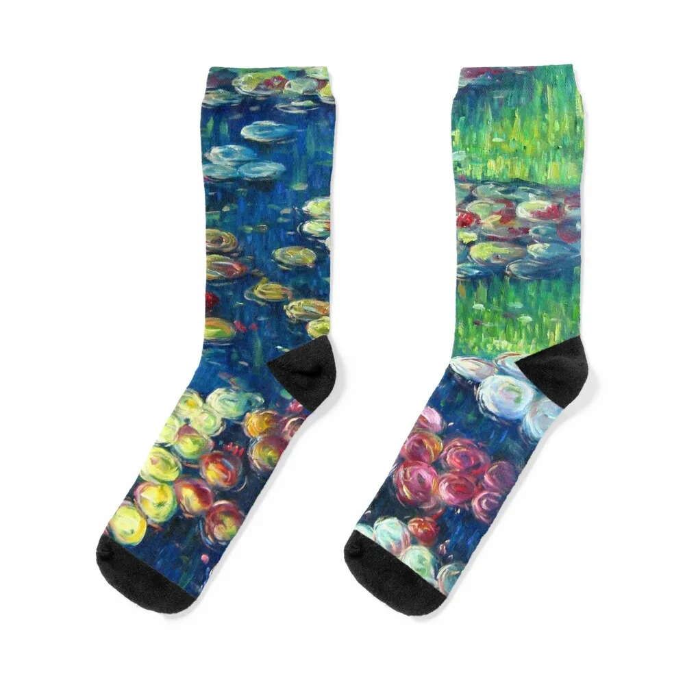 

Claude Monet: Water Lilies Socks sport gym gift Men Socks Women's