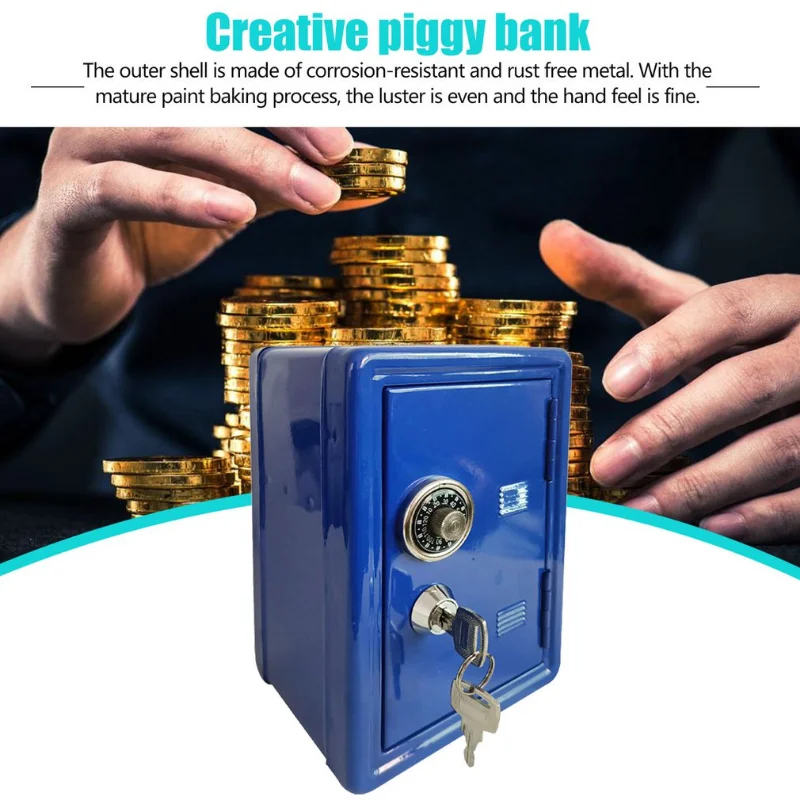 Mini Atm Money Box Creative Piggy Bank Password Digital Coins Cash Deposit Children Security Saving Safe Box Best New Year Gift