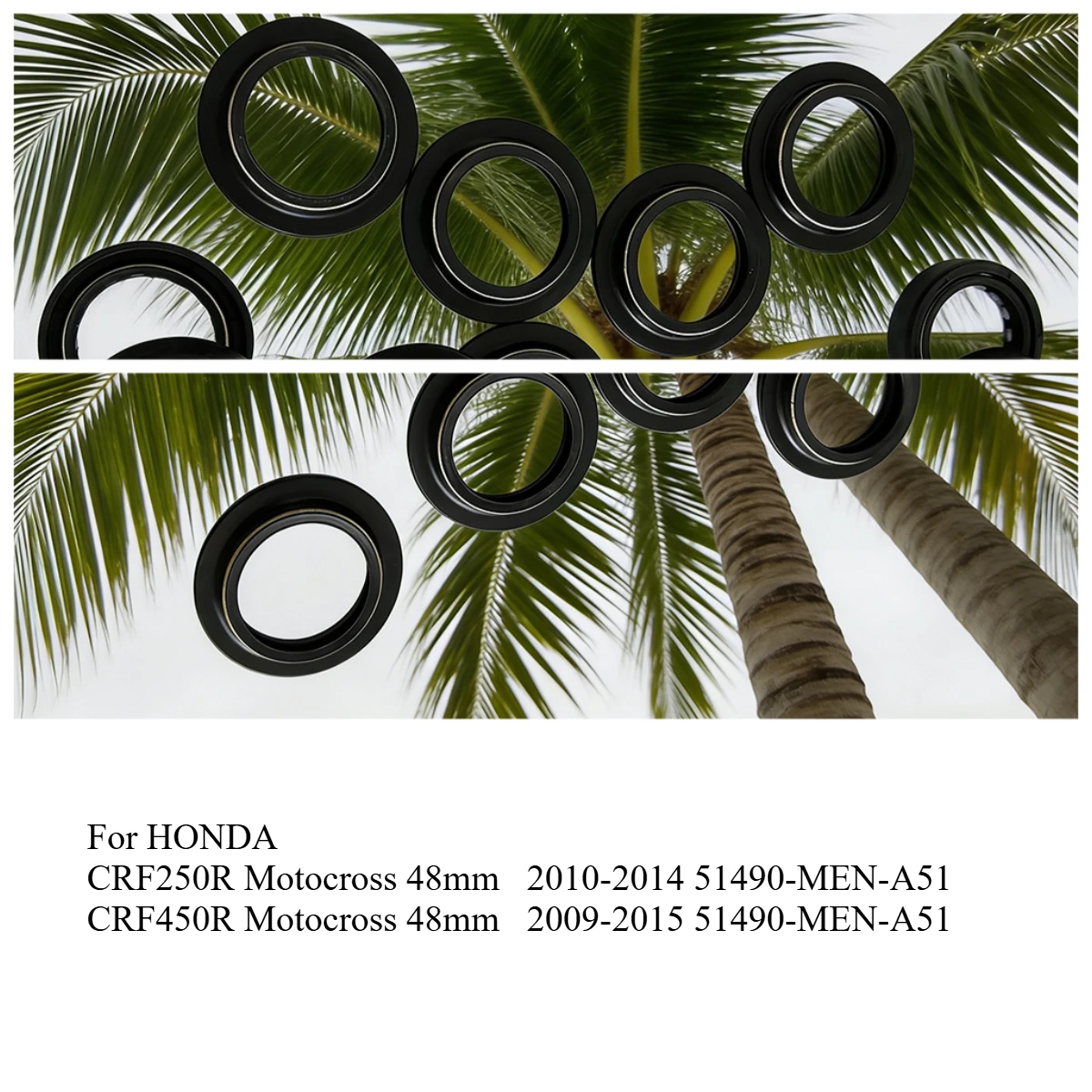 48x58x9.5/11.5 Front Fork Oil Seal Dust Cover For HONDA CRF250R CRF250 CRF 250 2010-14 CRF450 CRF450R Motocross 48mm 450 2009-15