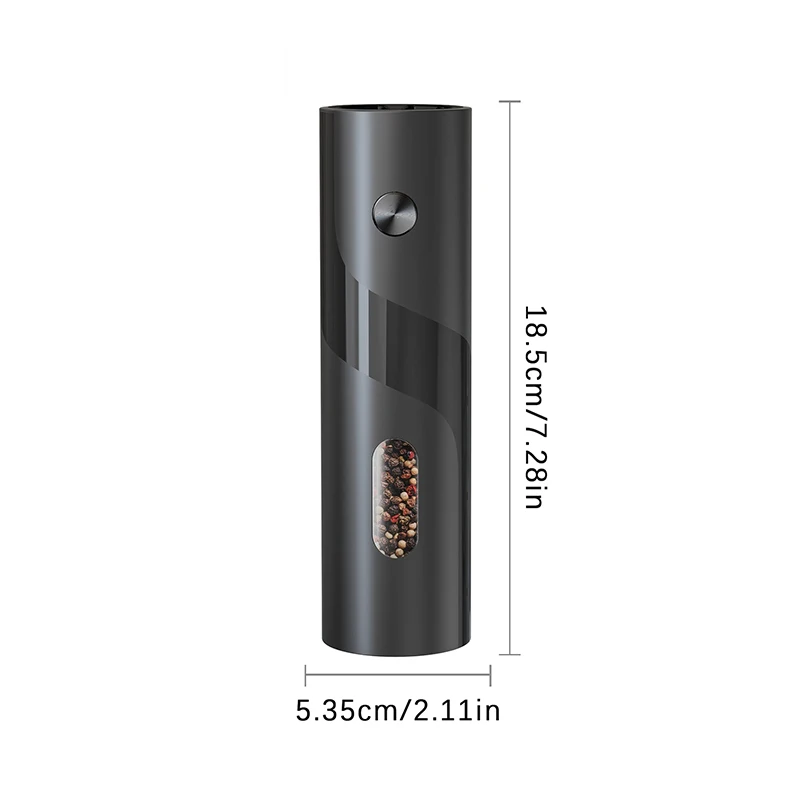 Stainless Steel Electric Salt and Pepper Grinder Set with USB C Dual Charging Base, Rechargeable