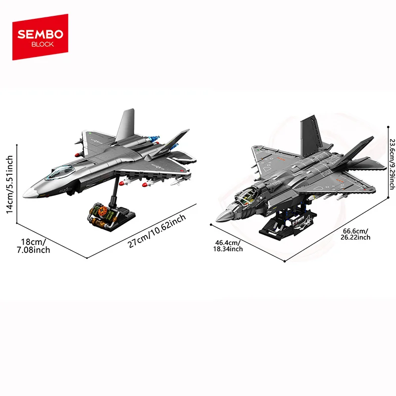 SEMBO BLOCK Militärflugzeuge Waffen Assemblage Bausteine MOC Kämpfer Modell Ziegel kit Spielzeug Kinder für Jungen Urlaub Geschenke