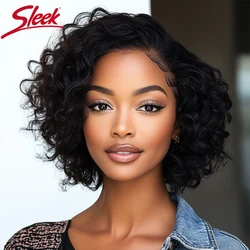 Sleek 100% Real Brazilian Body Wave Lace Wigs With Baby Hair Bodywave Human Hair Wigs For Women Short Pixie Cut Lace Wigs