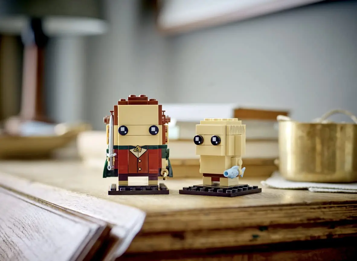 LEGO BrickHeadz Frodo \u0026 Gollum 40630 The Lord of The Rings lego minifiguren  bouwset voor kinderen verjaardagscadeau 184pzs - AliExpress, image size:1182x864