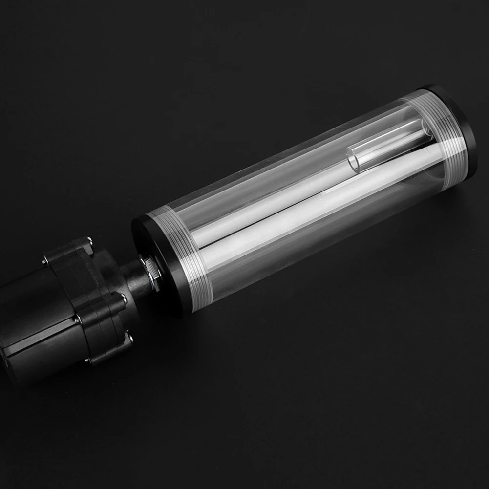 

Резервуар водяного охлаждения G1/4, диаметр 160 мм, резьбовой цилиндр, резервуар для ПК, процессор, компьютерный охлаждающий инструмент с L-образной пряжкой