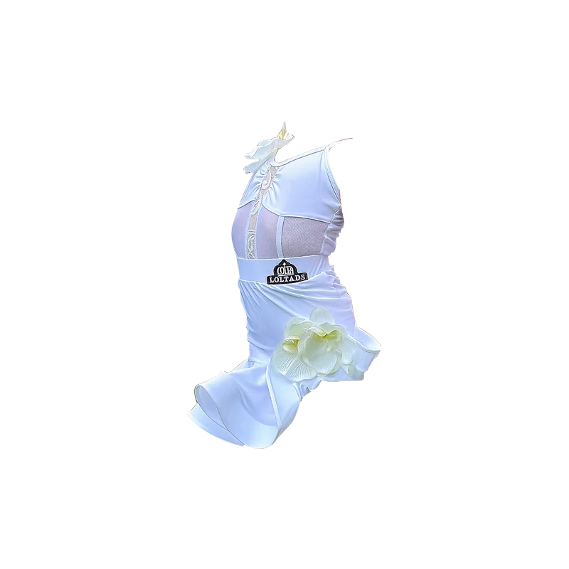 แฟชั่นฤดูร้อนใหม่เครื่องแต่งกายเต้นรำละตินสำหรับเด็กผู้หญิงฝึกซ้อมกระโปรงขนาดใหญ่ชายกระโปรงอินเทอร์เน็ตชื่อดังระดับไฮเอนด์ชุดมืออาชีพ