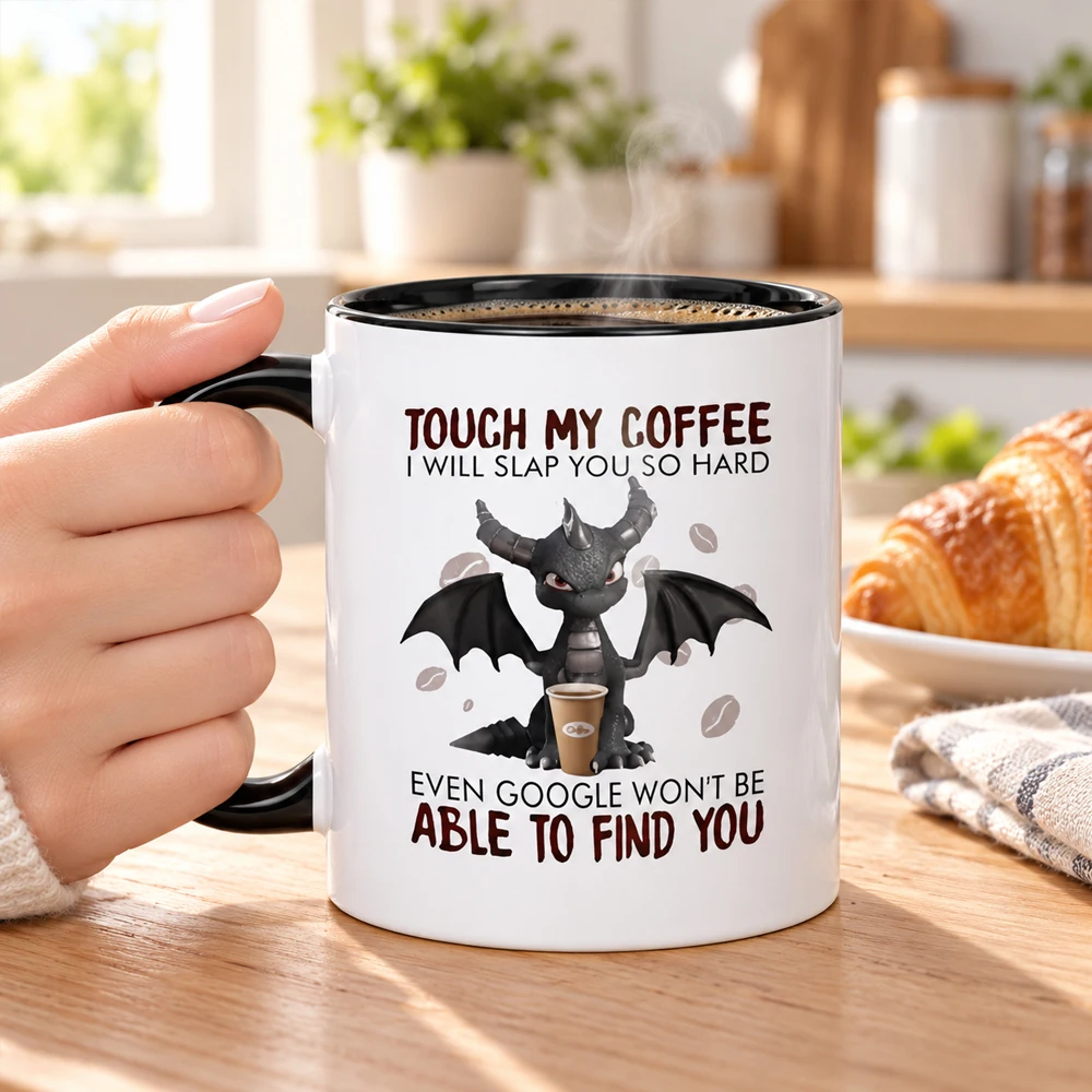 Unique Dragon-Themed Coffee Mug, 11 Ounces (360 ml) Mug, a Fun Gift Option