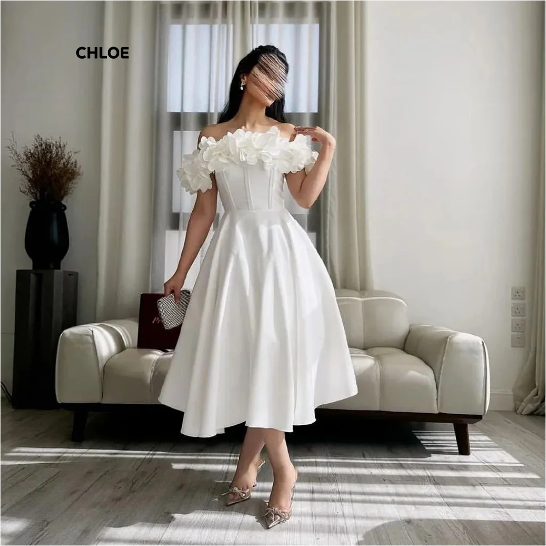 

Custom Made Luxury Prom Dresses Elegant Evening Party Dresses Luxury 2025 Off-shoulder Line A Sleeveless Robe De Cocktail Femme