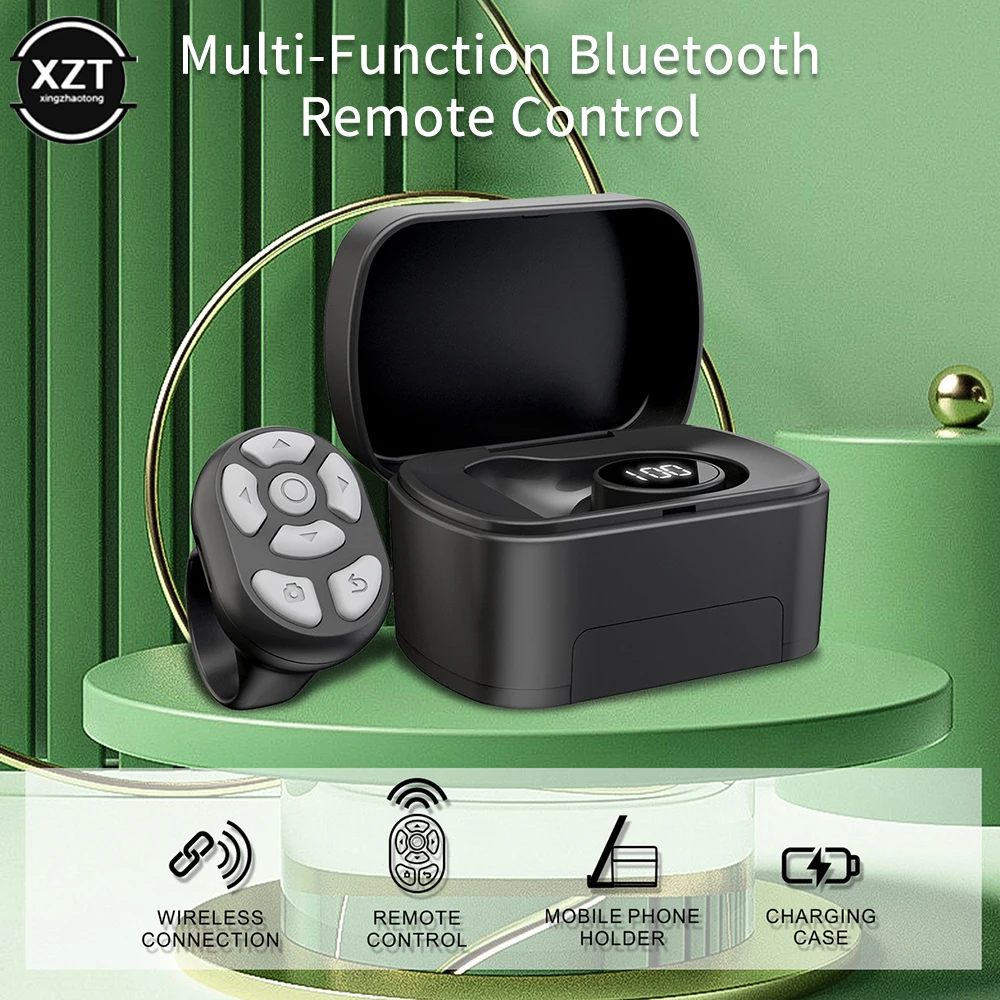 Wireless Bluetooth Mobile Selfie Lazy Instant Music Video Remote Control Ring Mobile Phone Bluetooth Controller For Xiaomi Apple