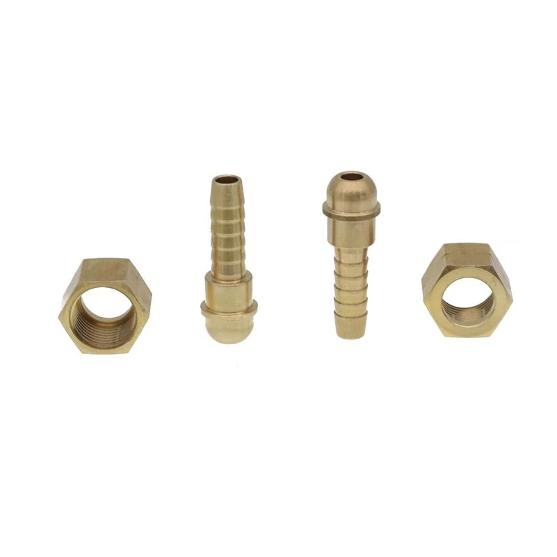 6mm 8mm 10mm Hose Barb OD To M10 M12 M14 M16 Metric Female Right-handed Thread Brass Union Pipe Fitting Connector Adapter