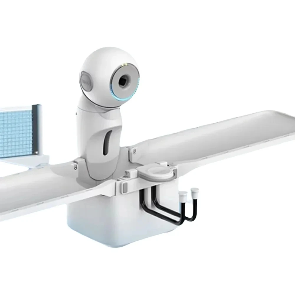 

Умный робот для настольного тенниса с автоматической регулировкой 9 углов, простой в использовании, портативный, для тренировок в помещении, с функцией запуска мячей