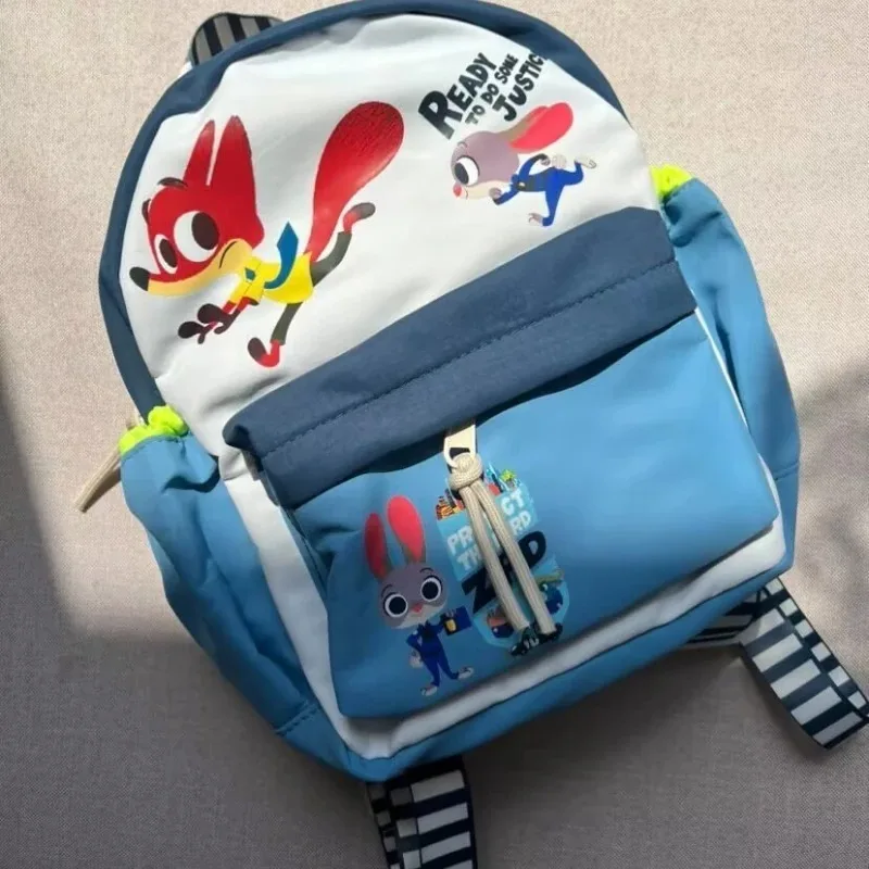 ديزني 2025 جديد الكرتون Zootopia نيك فوكس نيك طباعة حقيبة ظهر لرياض الأطفال لطيف الطالب المدرسية #6