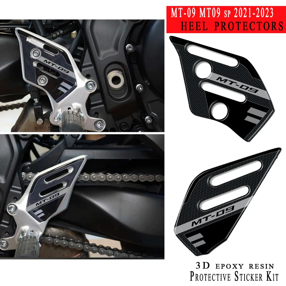 

2023 MT 09 Motorcycle 3D Epoxy Resin Sticker Protection Kit Heel Guard Protection For Yamaha MT 09 MT 09 SP 2021 - 2023