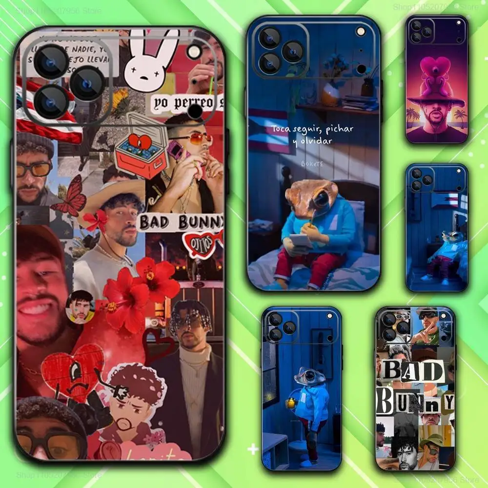 

B-Bad B-BunnyS DTMF Phone Case For iPhone 17,16,15,14,13,12,11,Plus,E,Air,Pro,Max,Mini Black Cover