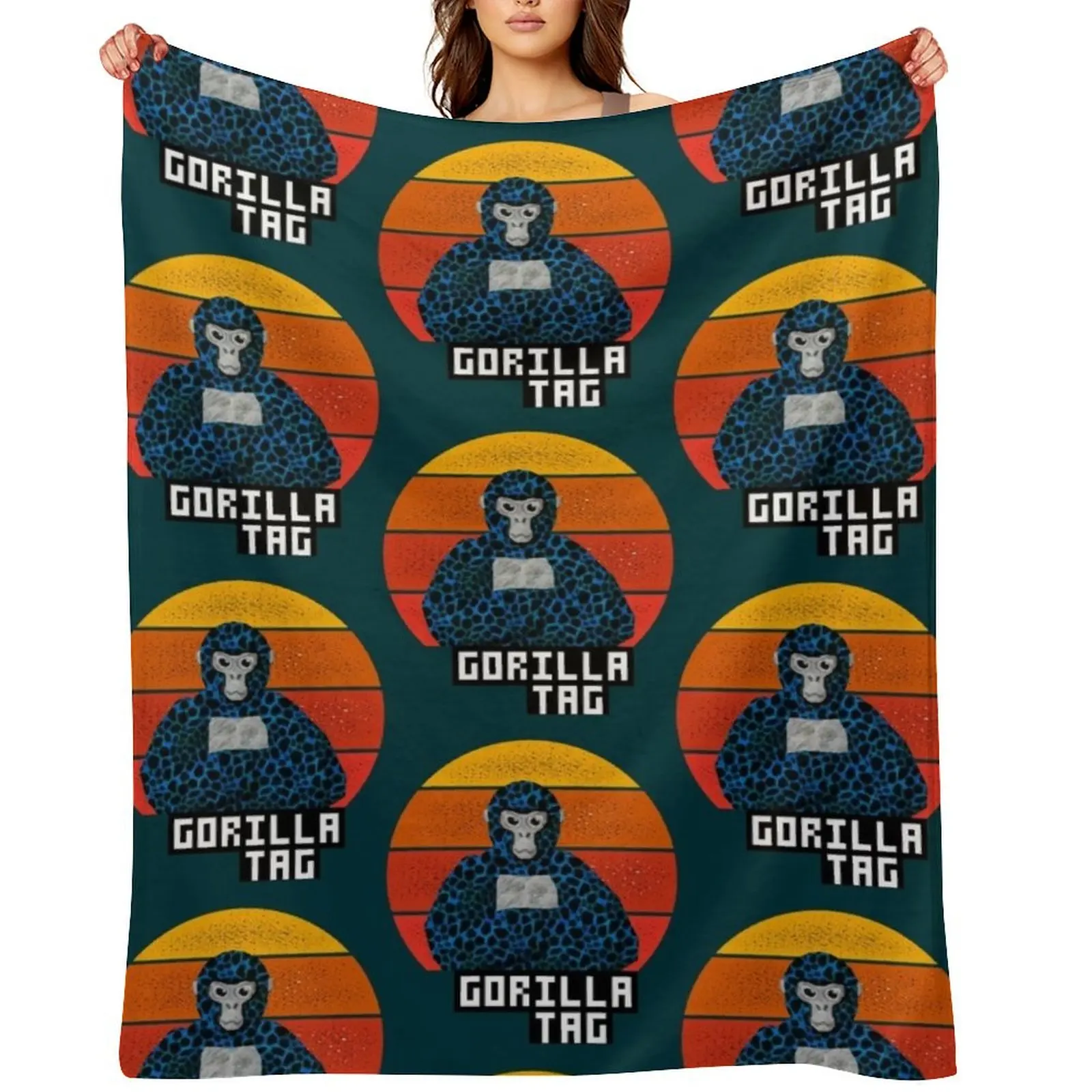 

Gorilla tag pfp maker Gorilla Tag Blue Lava vintage Active Throw Blanket Giant Sofa Picnic Designers heavy to sleep Blankets