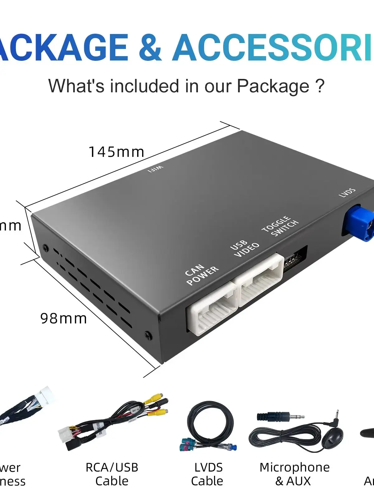 Kabelloses CarPlay Android Auto Nachrüstkit Decoder-Box für 2013-2017 Maserati Quattroporte Ghibli CarPlay Interface